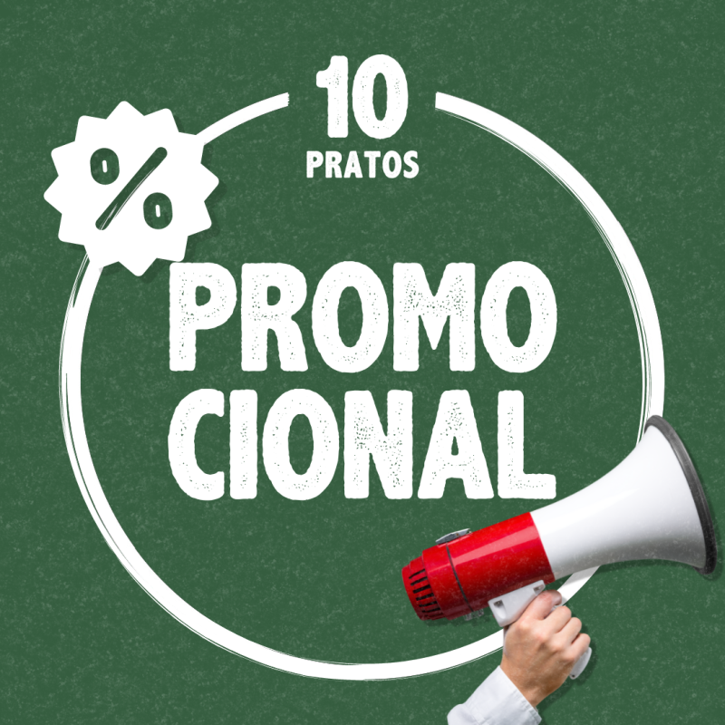 COMBO de 10 Pratos PROMOCIONAL da Marmita Fitness BH