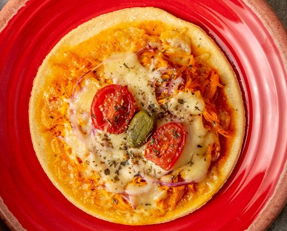 Pizza de Frango com Azeitona LOW CARB Marmita Fitness 1