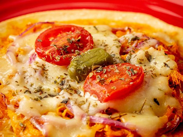 Pizza de Frango com Azeitona LOW CARB Marmita Fitness 1