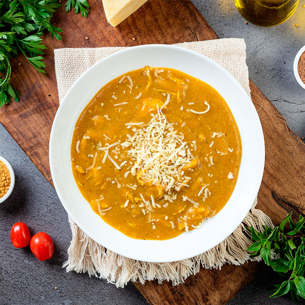 Caldo de Mandioca Fit com Frango