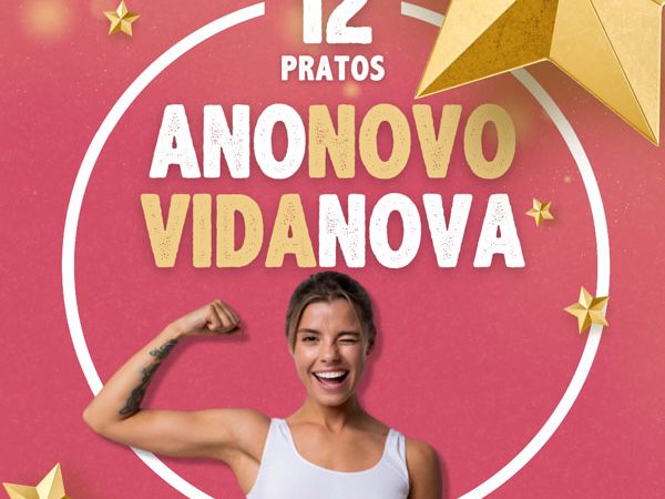 Combo de 10 pratos Ano Novo, Vida Nova