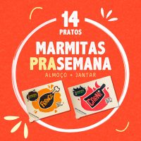 COMBO de 14 Pratos de MARMITAS PRA SEMANA (Almoço + Janta) da MARMITA FITNESS BH